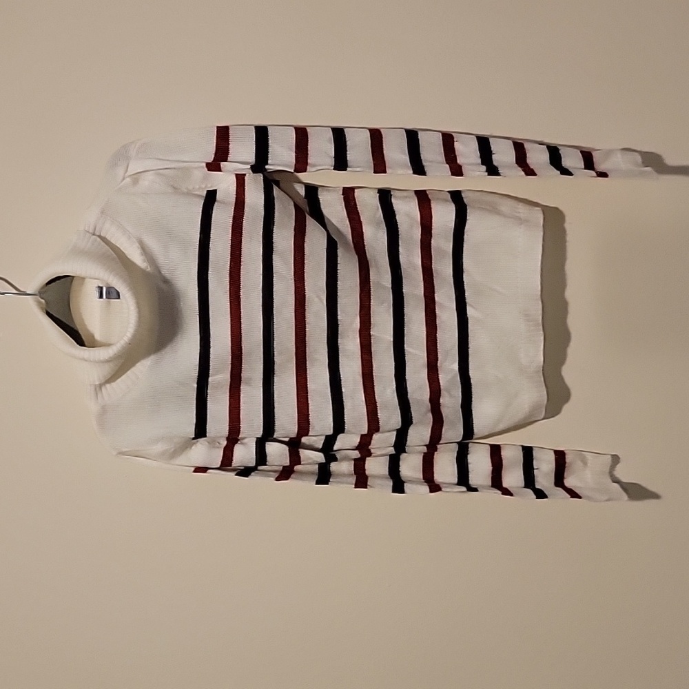 Gee Jay red blue turtleneck shirt sweater knit 7-8 years old